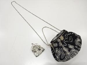 アンティーク　ビーズ　2wayバッグ(小銭入れ付)